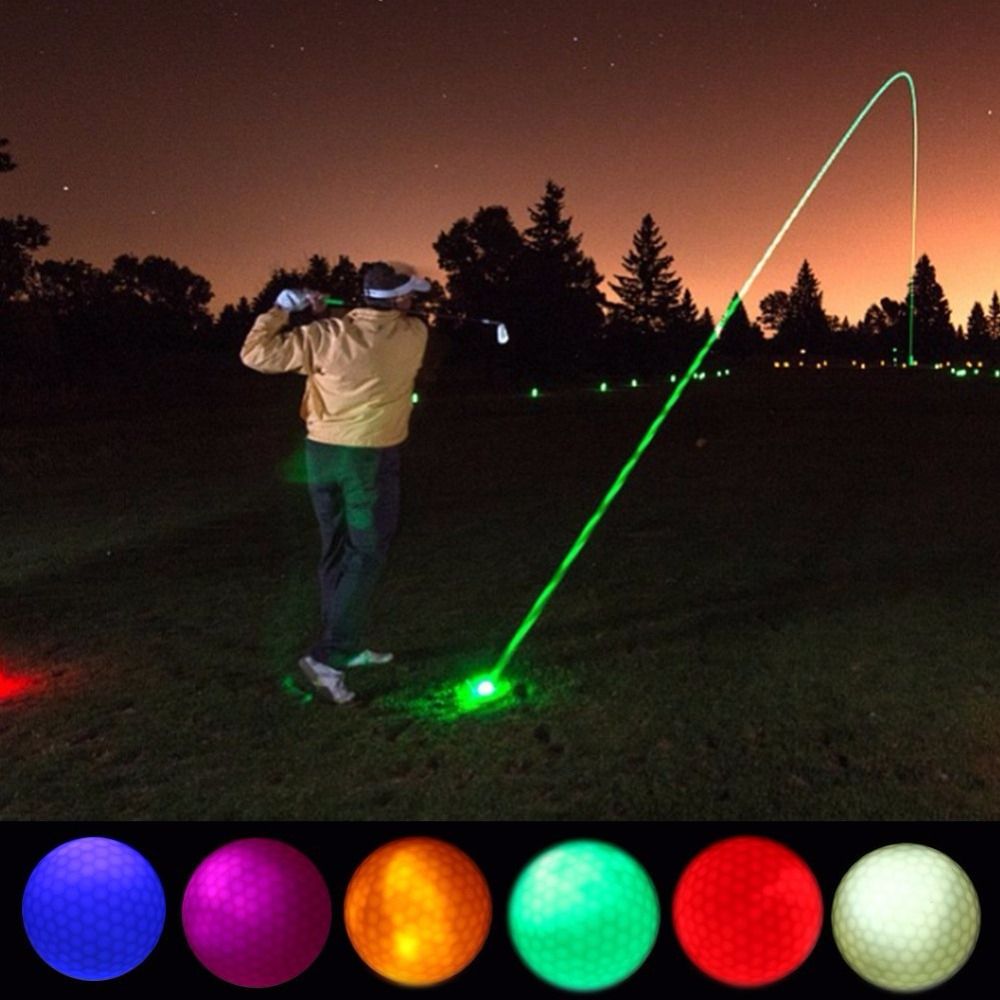 1 Piece Led Light Up Golf Balls Glow Flashing In The Dark S
