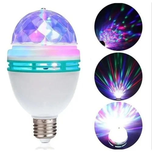 Disco Rotating Led Light Bulb - Multicolor