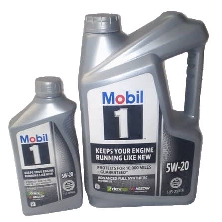 Mobil 1 Advanced Full Synthetic Motor Oil - 5W-20 - 6L - Combo Package