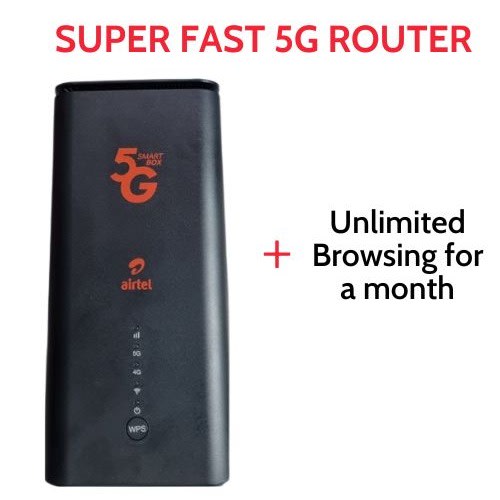 Airtel 5g Super Fast Smart Box Router With Unlimited Browsing For A Month