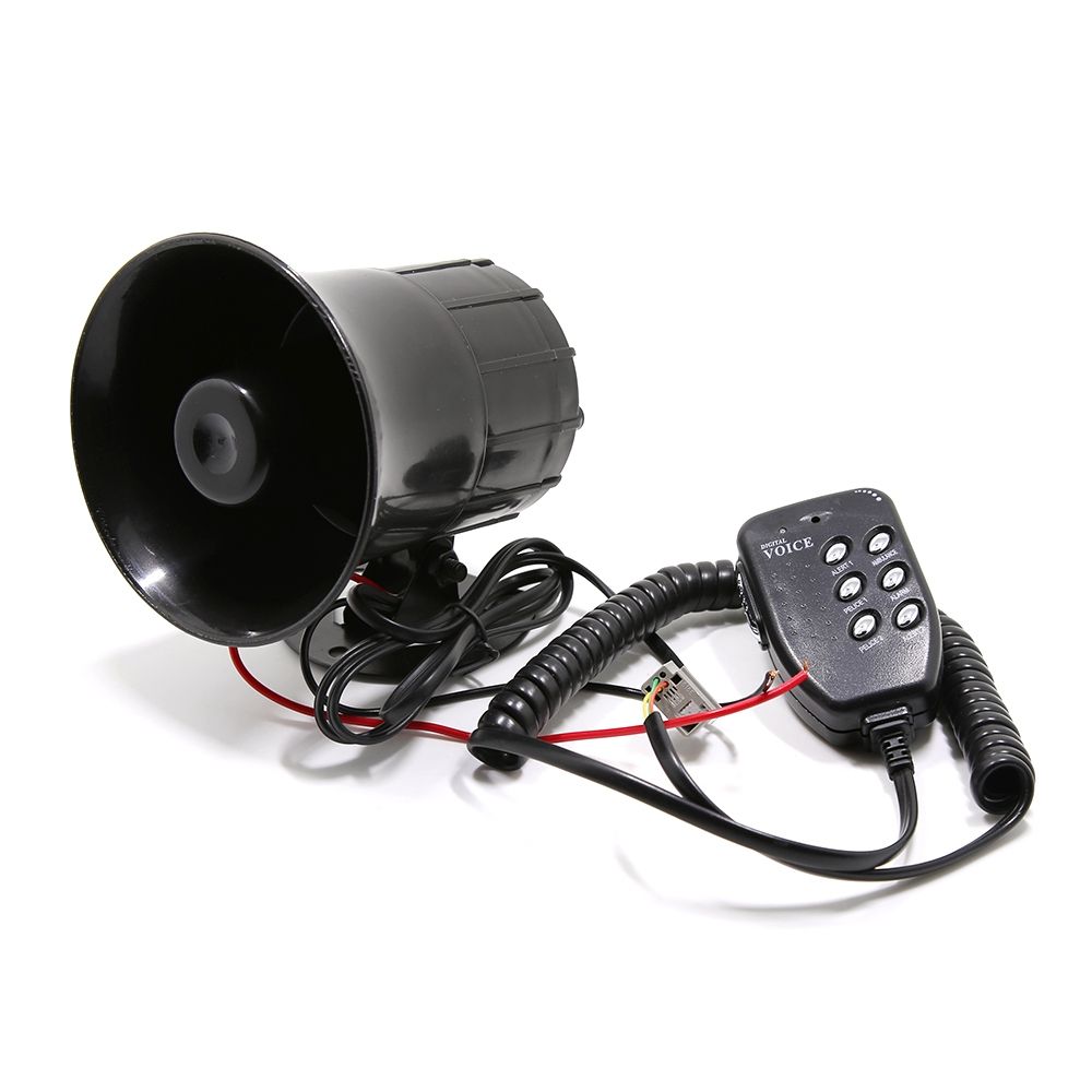 12V 110dB Can Be Adjusted Speaker-Black