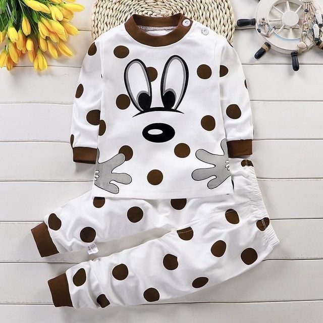 2pcs Baby Pajamas Unisex Kids Clothing Sets