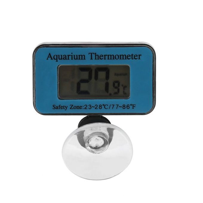 Digital Submersible Fish Tank Aquarium LCD Thermometer Temperature Meter Blue