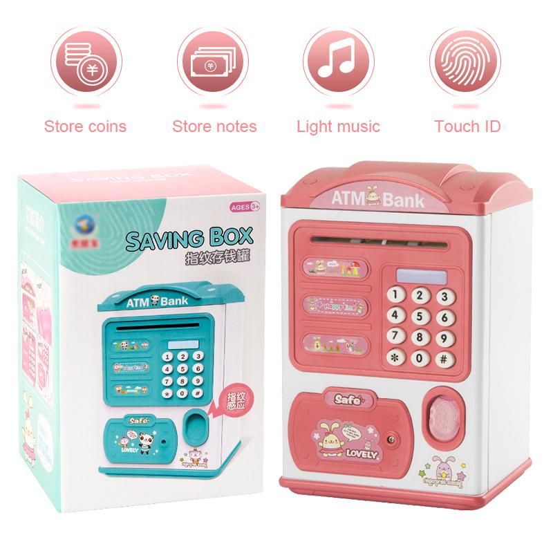 Electronic Piggy Bank Safe Box Money Boxes For Children Digital Coins Cash Saving Safe Deposit Mini ATM Machine Toys Kids Gifts