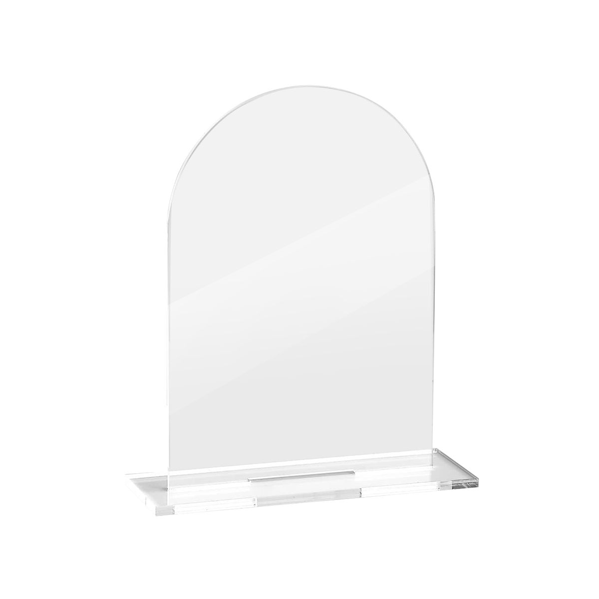 5Pcs Transparent Blank Arched Acrylic Wedding Table Signs DIY Party Birthday Party Seating Signs