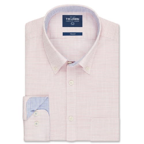 Slim Fit Pin Dot Shirt - Pink