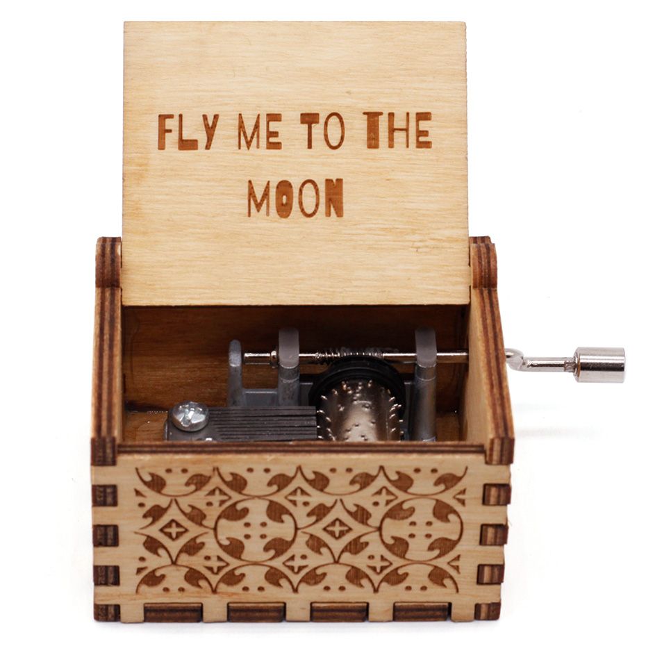 Let It Go Music Box Men's And Women's Home Decoration Gifts Music Box Christmas-To The Moon