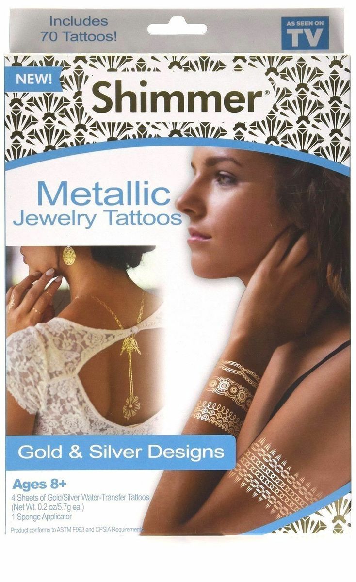 New Metallic Jewelry Tattoos