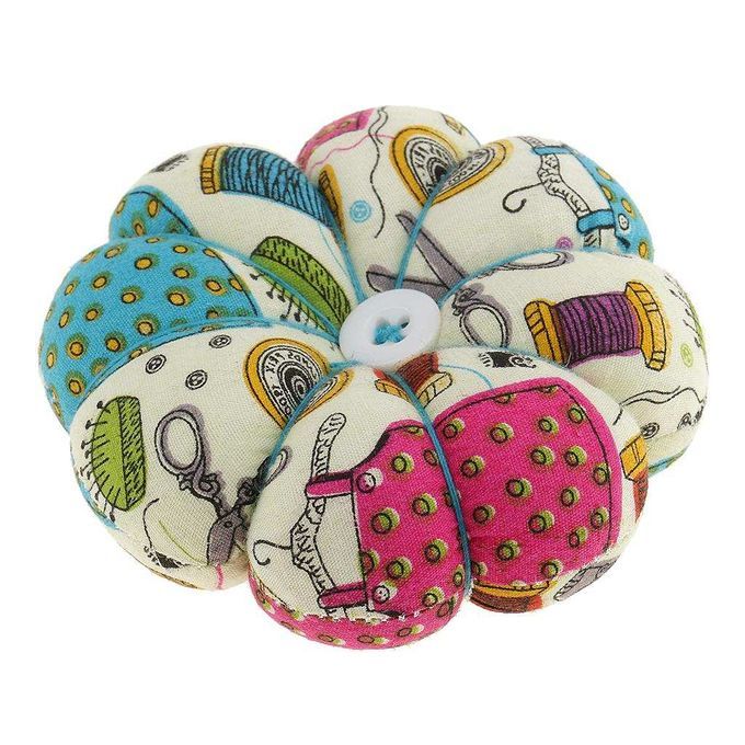 Fabric Wrist Wearable Pumpkin Pin Cushion For Home DIY Sewing