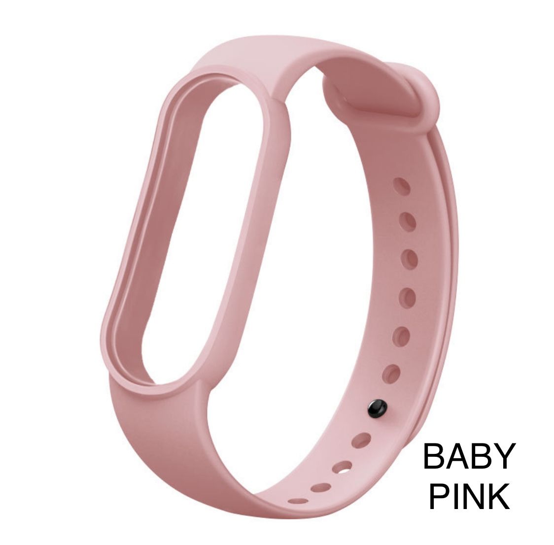 Replacement Strap For Xiaomi Mi Band 5/6, Silicone BABY PINK