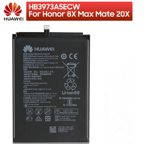 Replacement Batter For Huawei Mate 20 X -  Note 10 Honor 8X -  Hb3973a5ecw