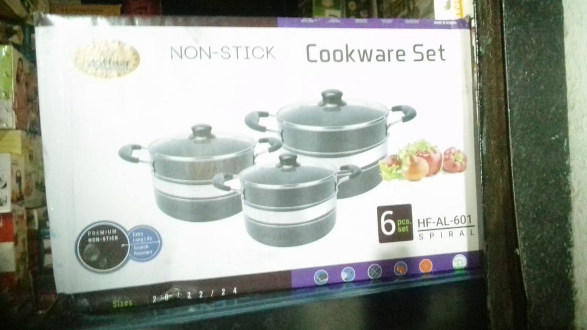 3 Sets Large Non-sticky Pots.