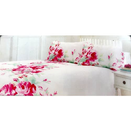 Sainsbury's Home Printed Floral Duvet Cover & Pillow Case - 200cm x 200cm