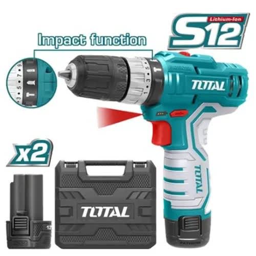 Lithium-ion Impact Drill - Free Total Srew Bit - 12v