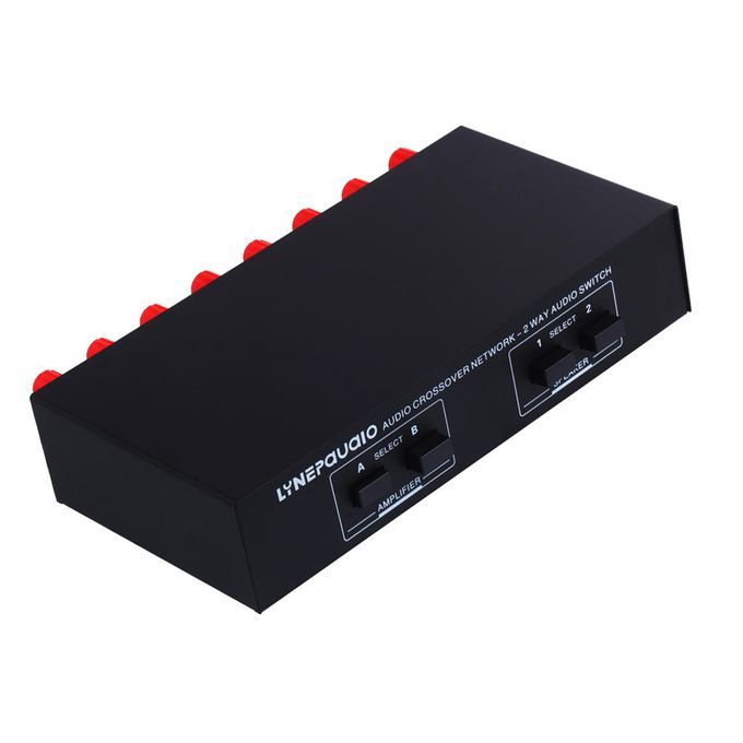 Passive 2 In 2 Out 2 Way Audio Switcher Splitter Comparator Speaker