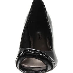 Womens Peep Toe Pumps - Black
