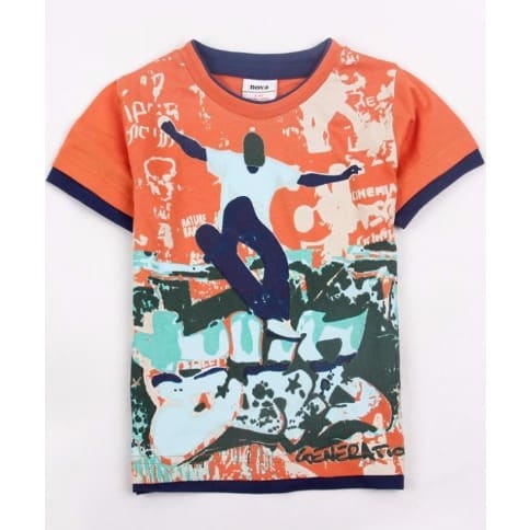 Boy's Skate-Board Graphic T-shirt