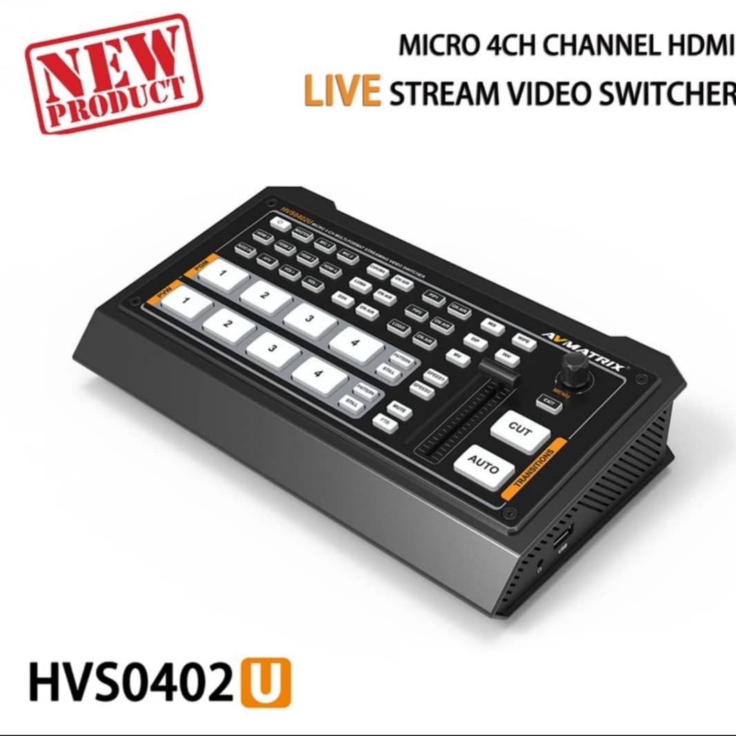 4 Channels HDMI Video Mixer With Live Stream