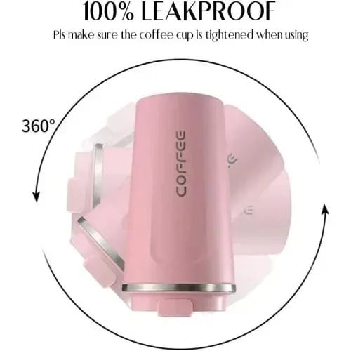 Hot And Cold Thermo Coffe Mug With Lcd Temperature Display -  Pink