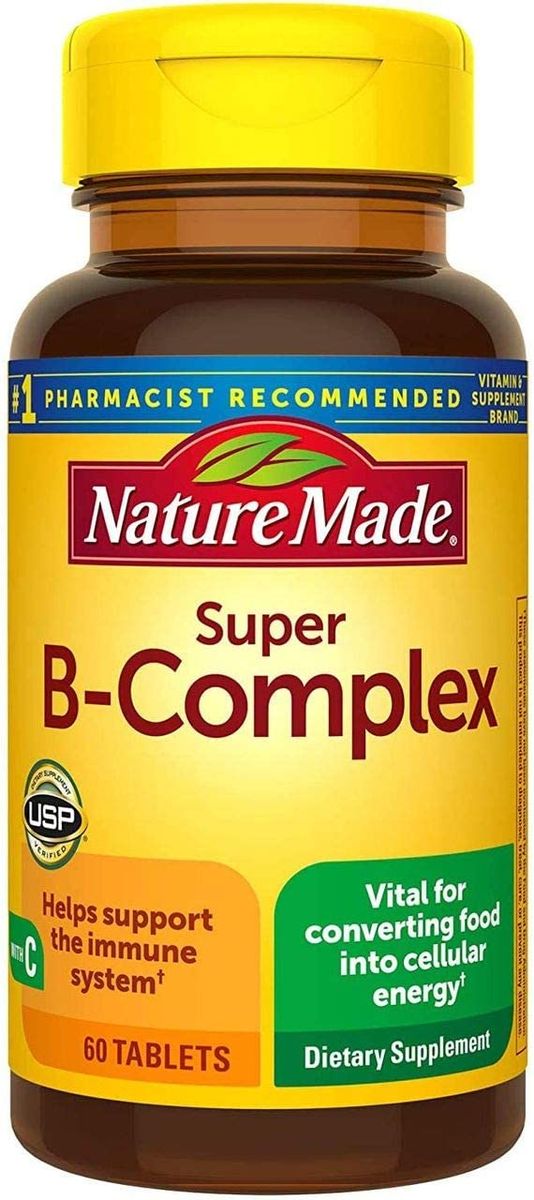 Super B Complex With Vitamin C And Folic Acid, 60 Tablets