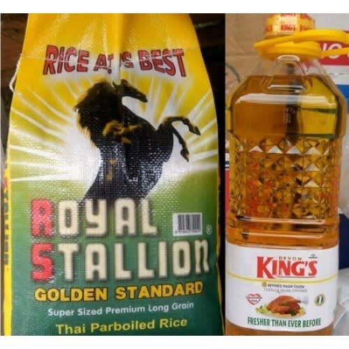 Bag Of Rice - 10kg With Vegetable Oil-2L