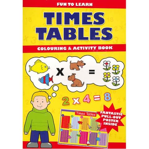 Fun To Learn Times Tables Colouring & Activity Book