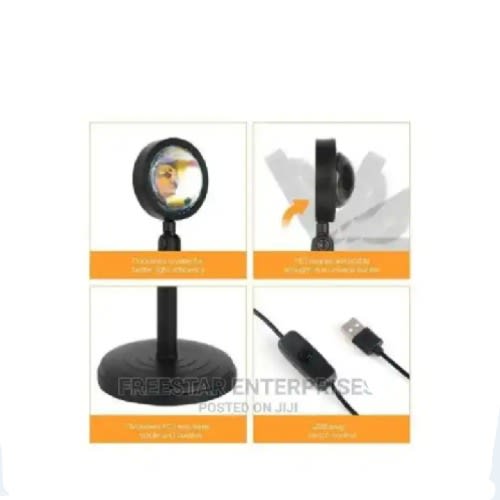 Sunset Led Lamp Projection 4 In 1 Color Charging