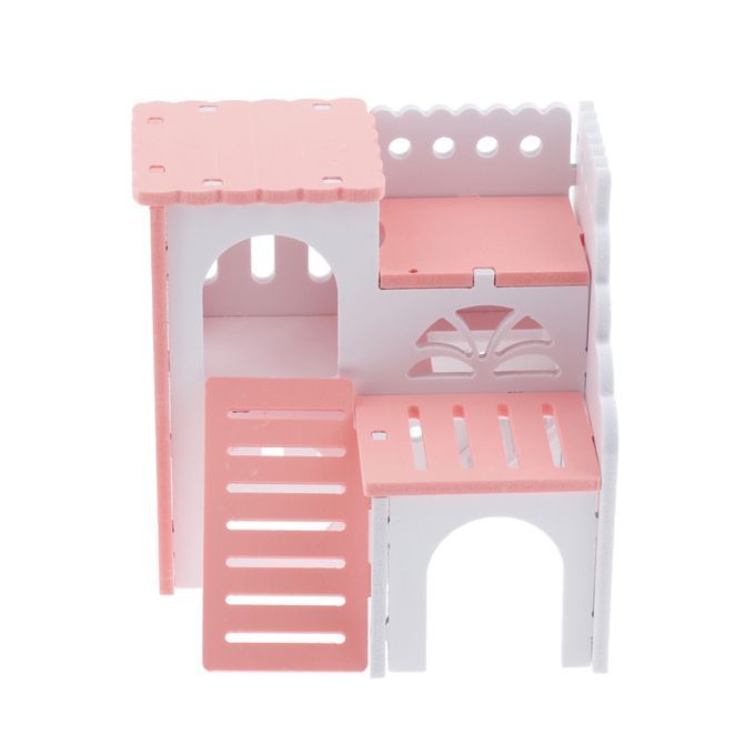 Pet Hamster House Bed Viewing Villa Pet Two Layers Climbing Toy With