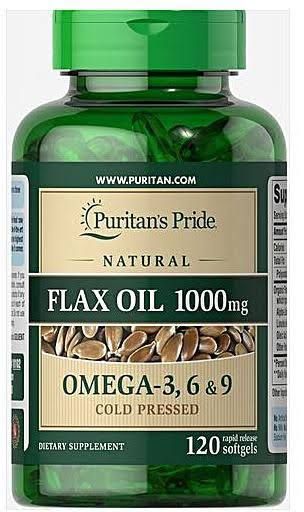 Flax Oil 1000mg( Omega 3, 6&9) 120 Count
