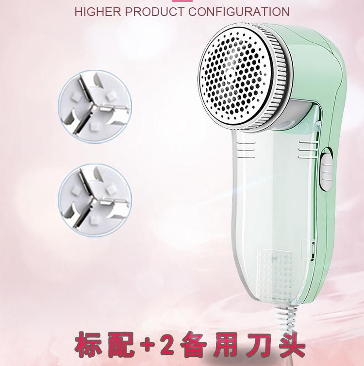 Cross-border plug-in shaving ball machine shaving hair ball trimmer hair ball removal machine clothing shaving machine (English white line) straight plug + 2 spare heads