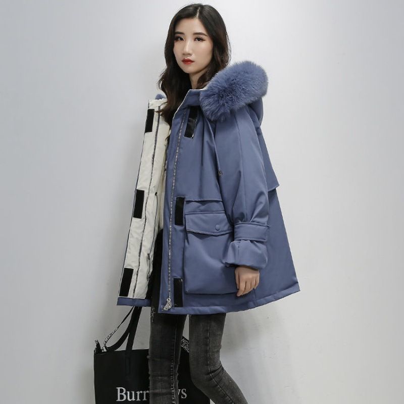 Women Cotton-Padded Clothes Long Cotton-Padded Jacket Winter New Padded Coat