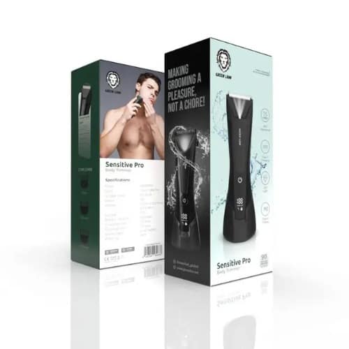 Green Lion Sensitive Pro Body Trimmer - 600mAh Battery Capacity - 7 Different Comb Size - Led