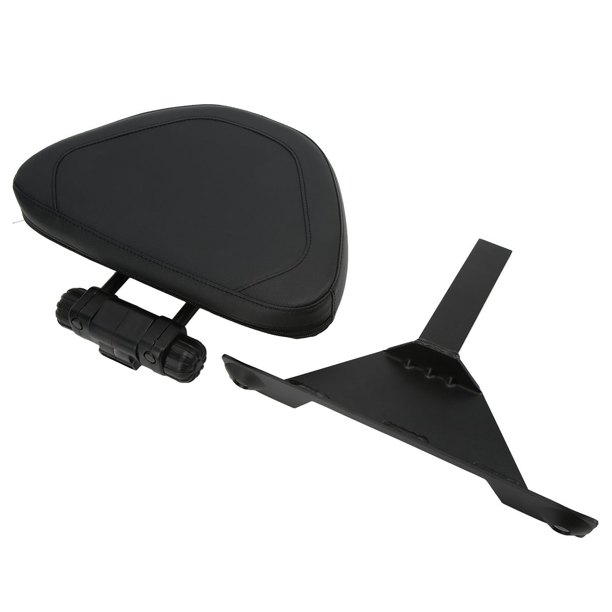 Black Adjustable Driver Rider Backrest Backrest Motorcycle