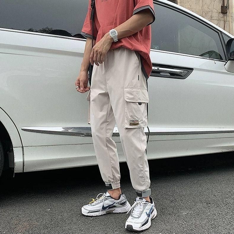 Pocket Pants Harem Men Autumn Winter Casual Hip Hop Joggers New Design Slim Fit Pencil Pants