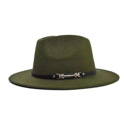 Fedora Hat - Army Green