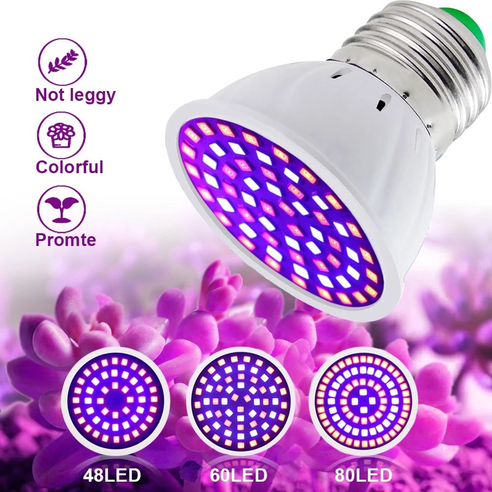 LED Grow Full Spectrum Bulb E27 220V Greenhouse Hydroponic Lamp Grow Light For Indoor Plant