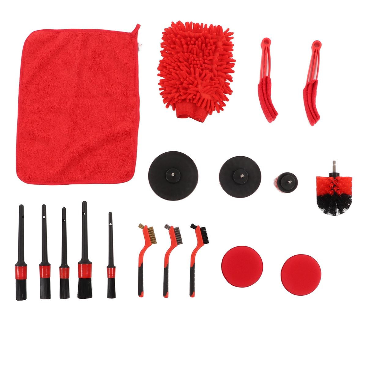 18pcs Car Cleaning Tools Kit Practical Auto Detailing Brush