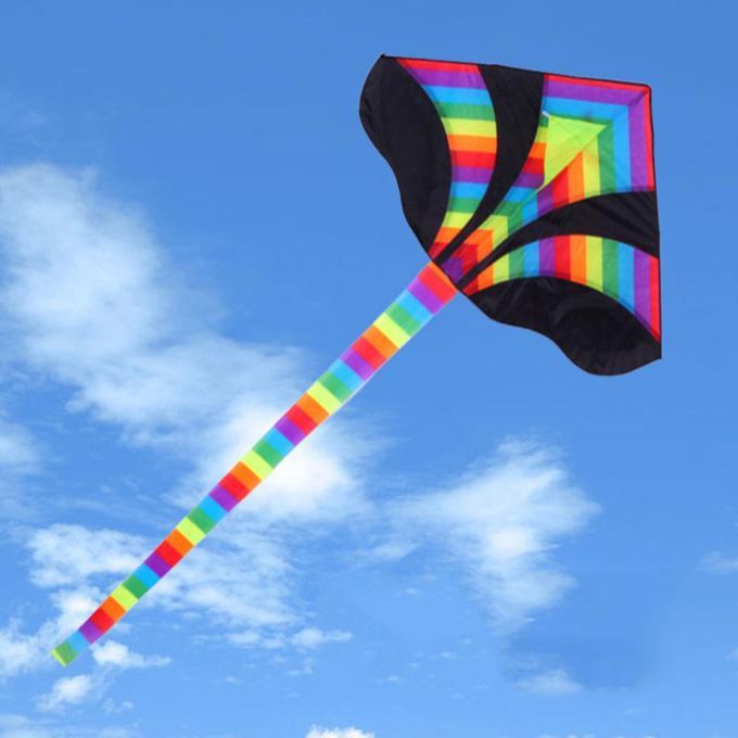 Huge Colorful Soars High Professional  Kite For Black Border