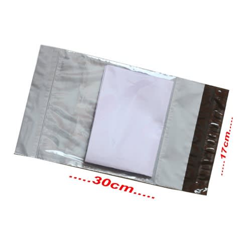 Plain Courier Bags- 500pieces - 17x30cm  Invoice Pocket