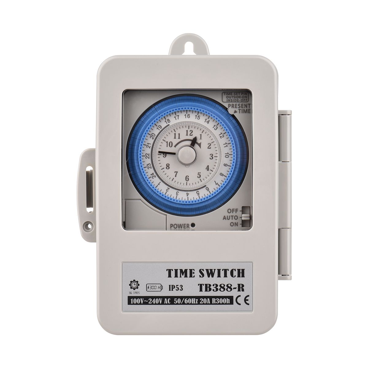 Mechanical 24 Hours Timer Switch IP53 Rating Programmable