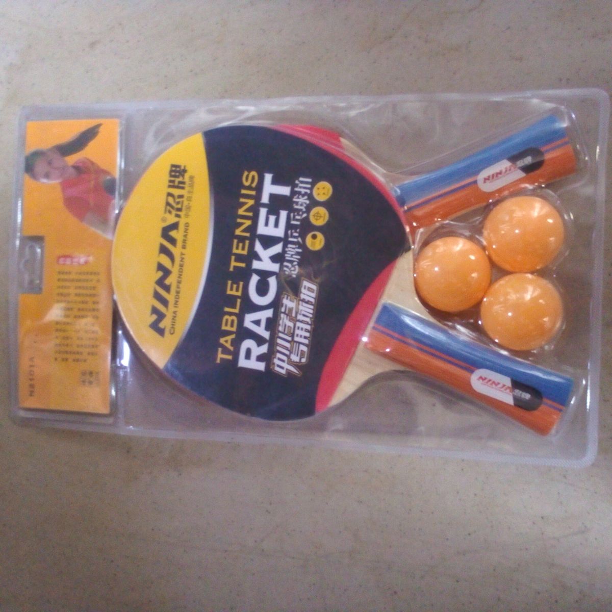 2 In 1 Table Tennis Bat And 3 Eggs With Net And Post