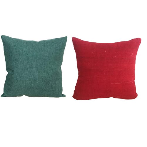 18 X 18 Inch 2 Pc Plain Matte Decorative Throw Pillow