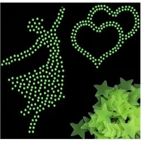 Glow In The Dark Sticker - 100pcs