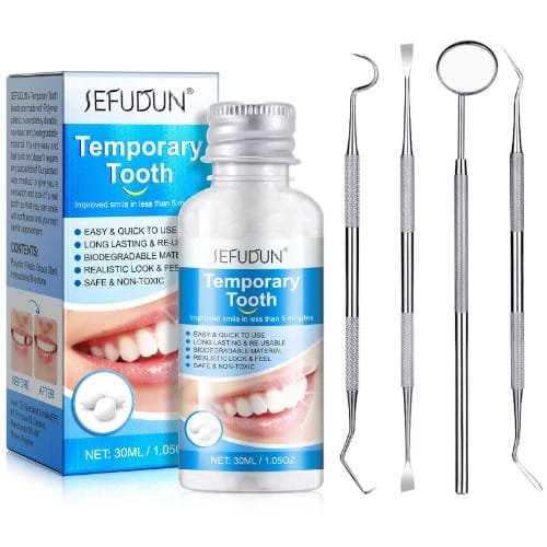 Sefundun Temporary Tooth Replacement + Tooth Filling Repair Kit