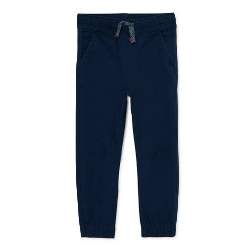 365 Kids Boys Stretch Canvas Dart Jogger - Navy Blue