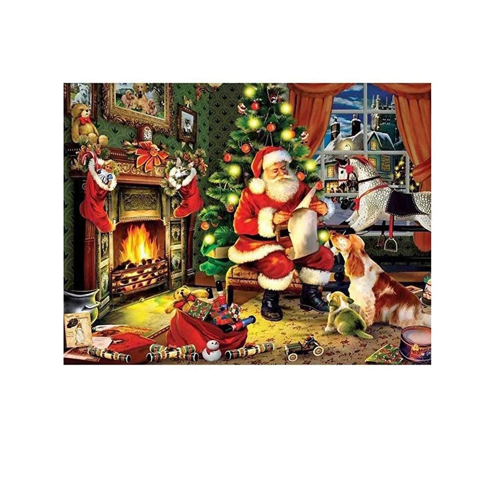 DIY 5D Diamond Jewel Paint Kit Christmas Cartoon Pattern for Adults & Children Full Drill Embroidery Cross Stitch Arts Craft with Tools for Home Room Wall Decor, 30 * 20cm / 11.8 * 7.9in