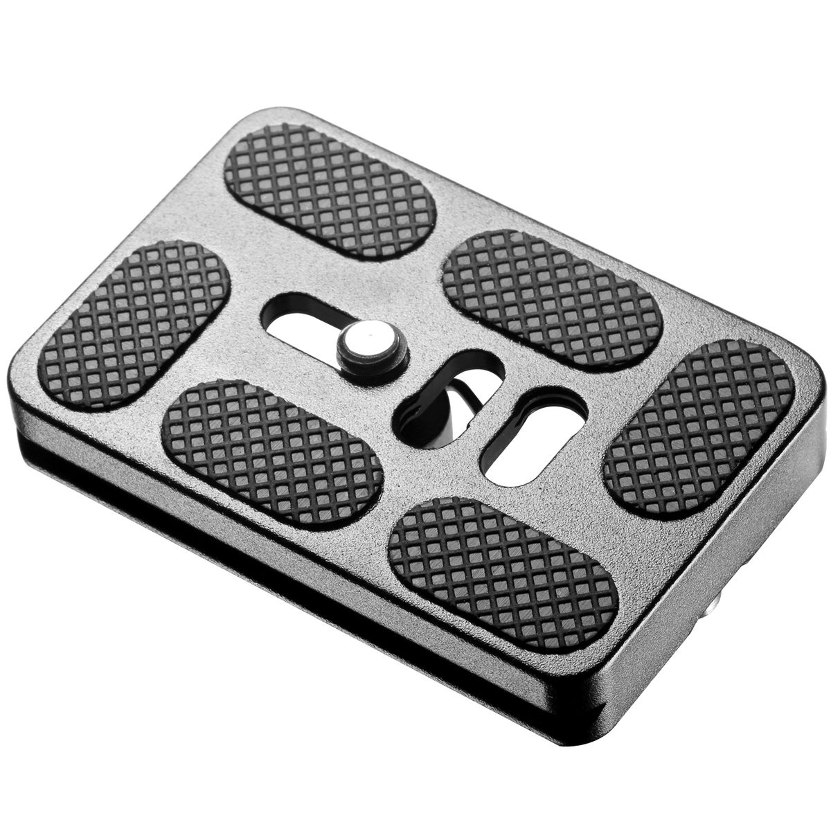 PU60 Universal Black Quick Release Plate For Tripod Ball Head Compatible With Arca, RRS, Manfrotto, Gitzo, Benro Clamps