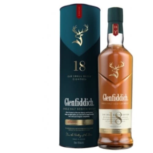 8 Year Old Single Malt Whiskey - 75cl. 24 Bottles + Free Pack Of Pet Drink