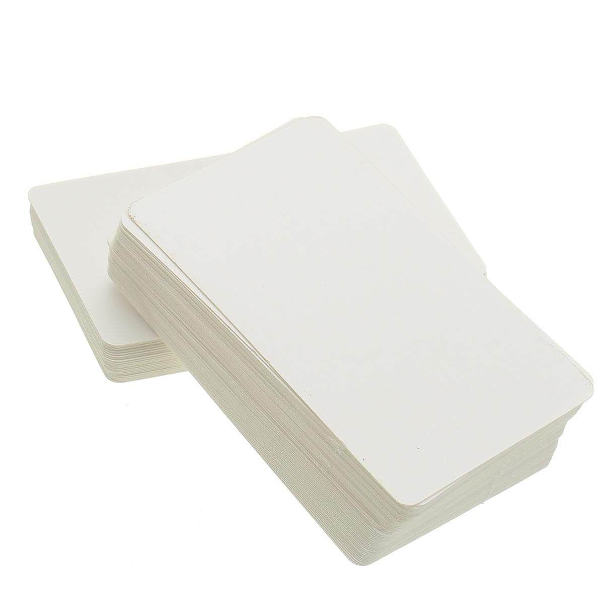 100Pcs New Arrival Kraft Paper Card Message Memo Wedding Party Gift Thank You Cards DIY Bookmarks Vocabulary Card Brown White White