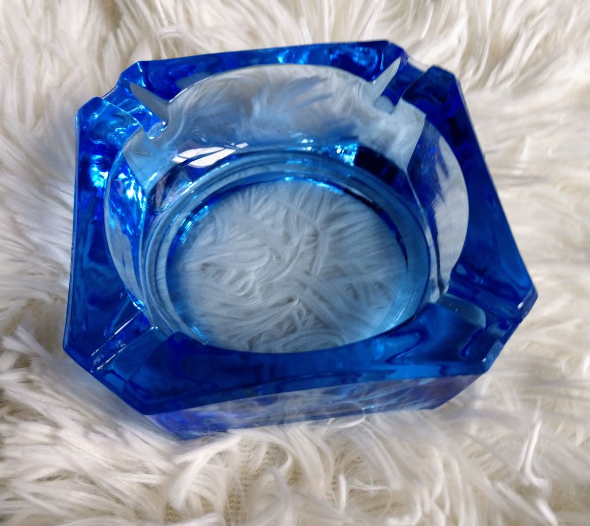 Unique Coloured Glass Ashtray Cigar